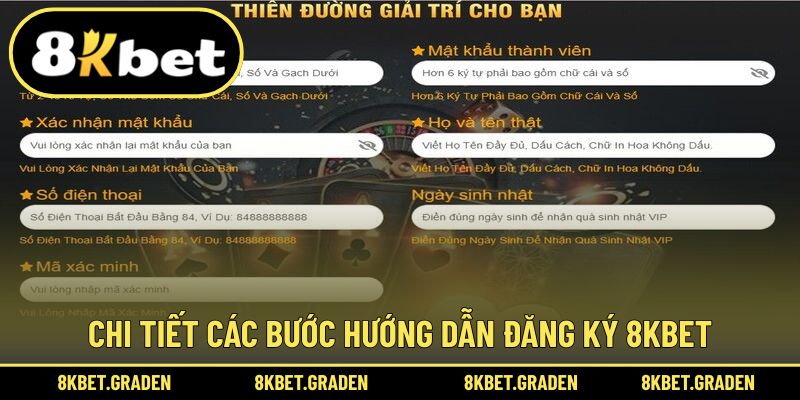 Hướng dẫn dễ dàng sở hữu tài khoản 8kbet 
