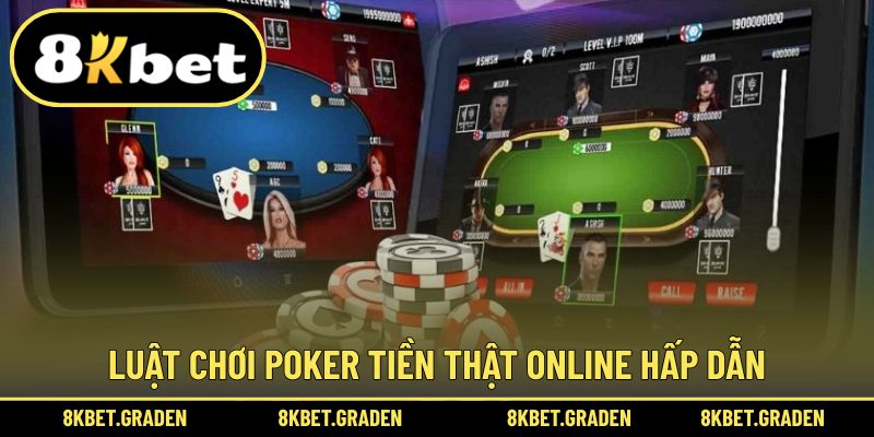 Luật tham gia chi tiết trong poker tiền thật online